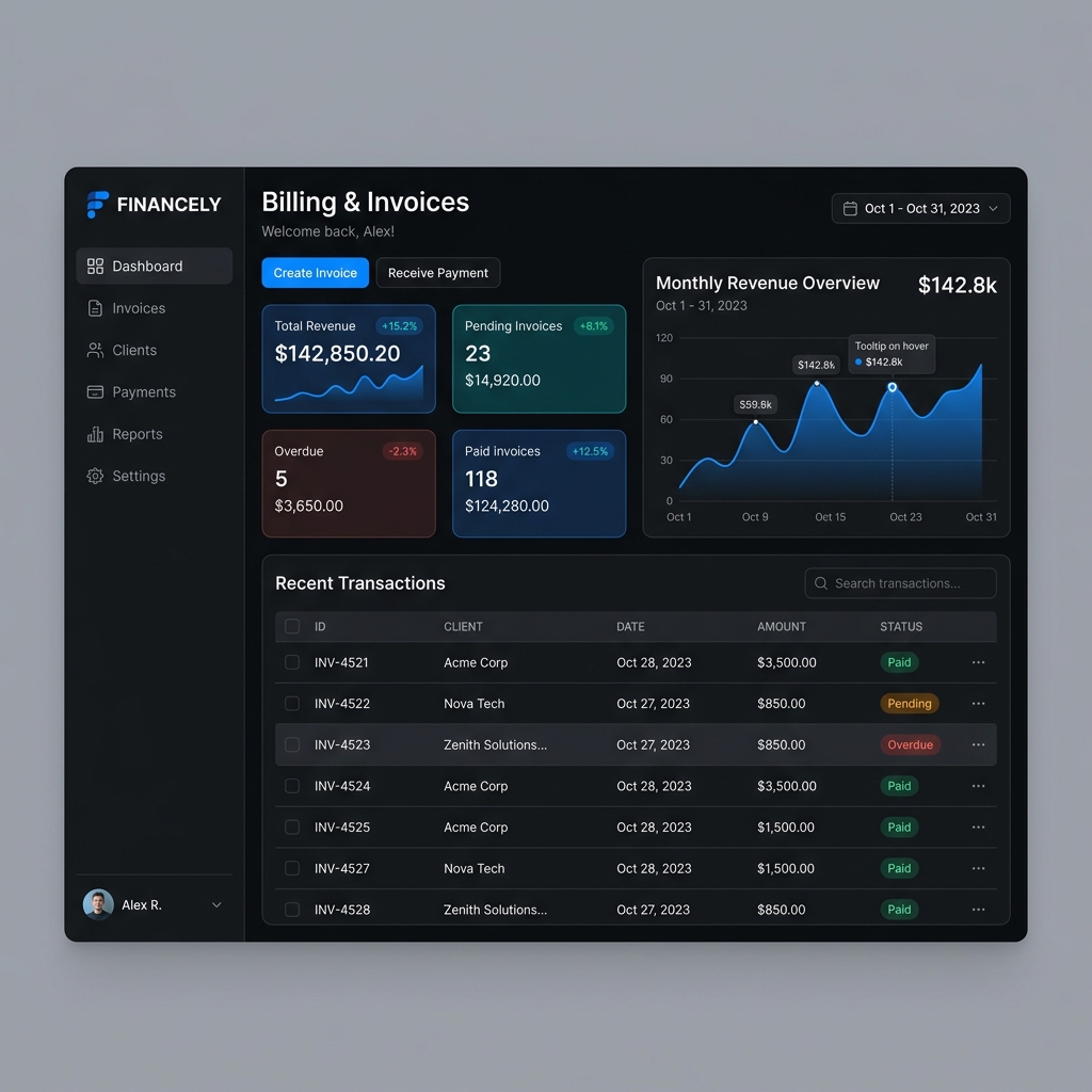 Financely Billing & Invoices